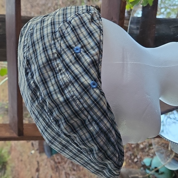 American Classics Russell Simmons Blue Plaid Newsboy Cap Size L/XL - Picture 4 of 13